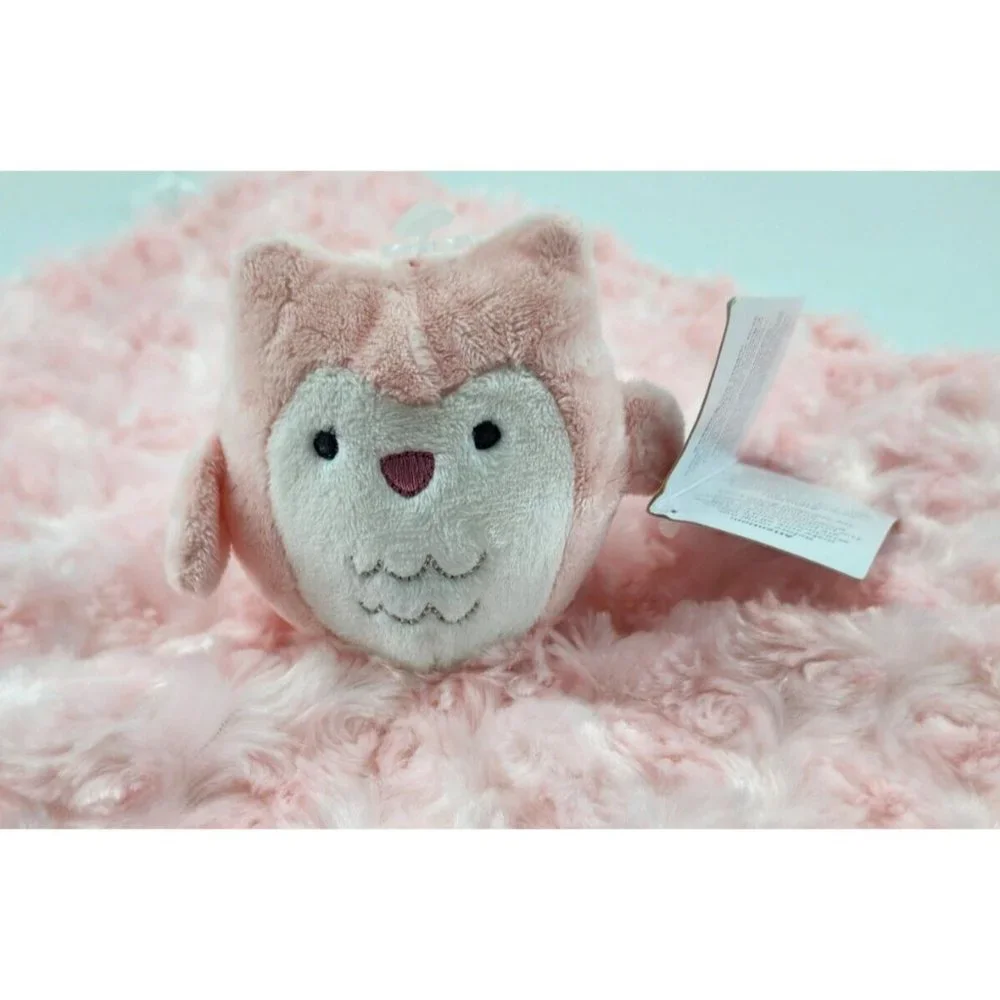 NEW‎ Carters Just One You Plush PINK OWL Baby Security Blanket Lovey Fuzzy 2021